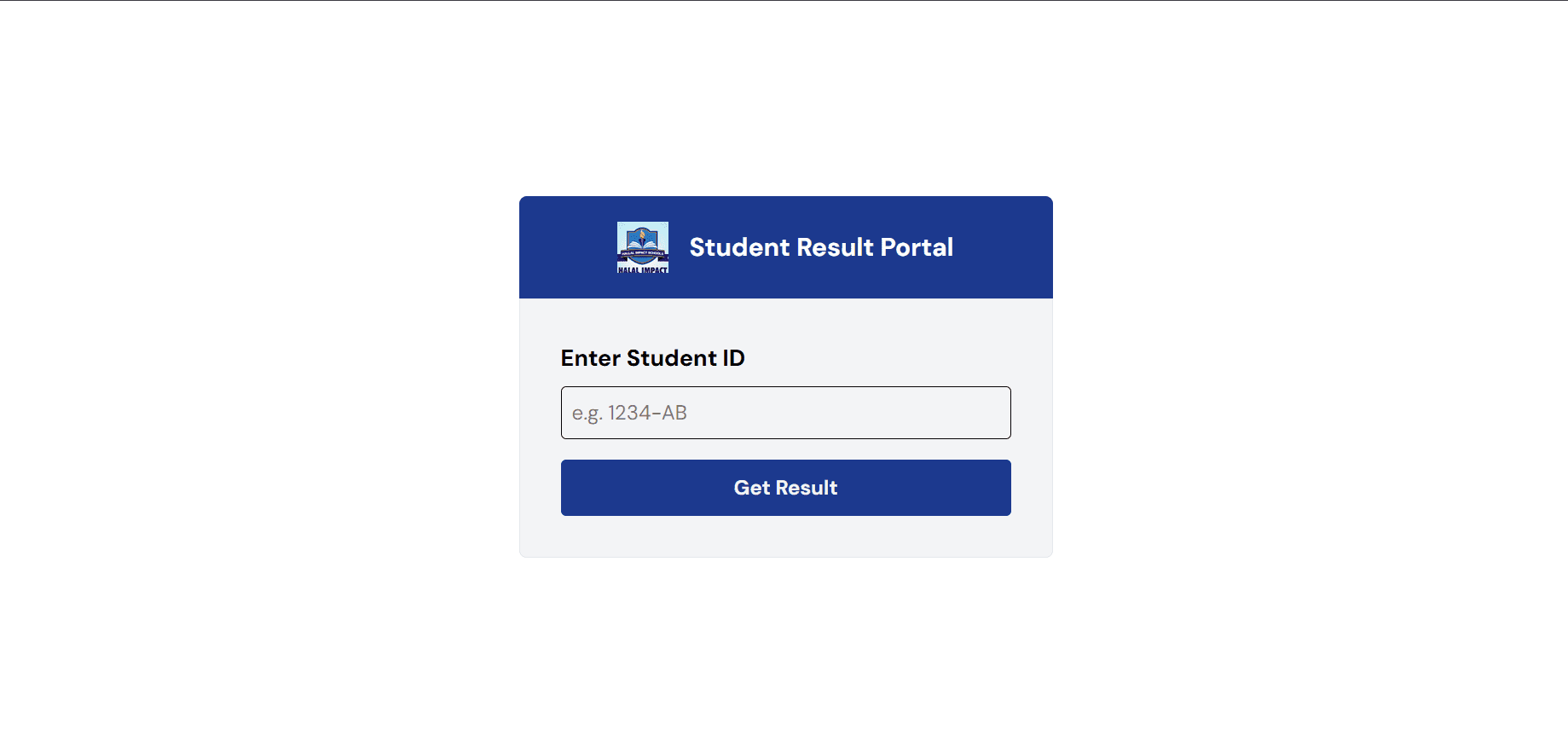 School Results Checker